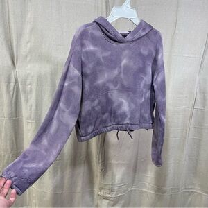 Athleta Girl Purple Crop Sweatshirt